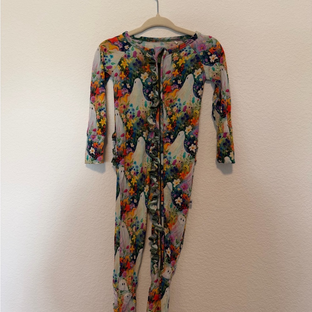 Floral Kids One Piece Footie